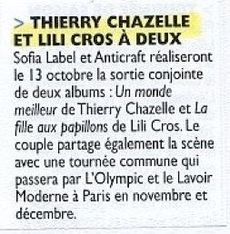 Musique Info Hebdo, 30 septembre 2008