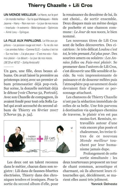 Chorus, 30 novembre 2008
