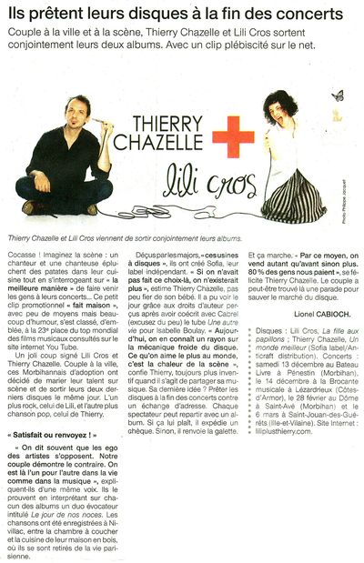 Ouest France, 12 décembre 2008