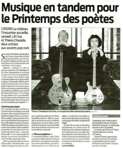 Sud Ouest, 25 mars 2009