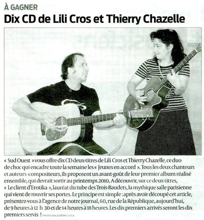 Sud Ouest, 25 août 2009
