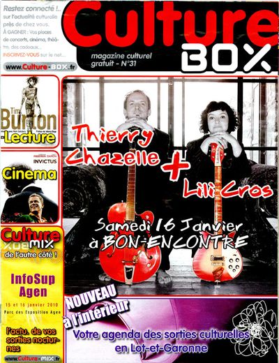 Culture Box, 15 janvier 2010