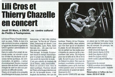 La Feuille, 18 mars 2010