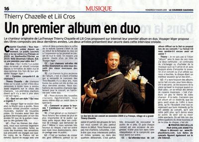 Le Courrier Cauchois, 11 mars 2011