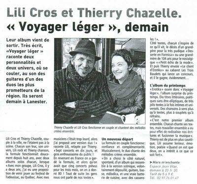 Le Télégramme, 23 mars 2011