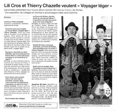 Ouest France, 24 mars 2011