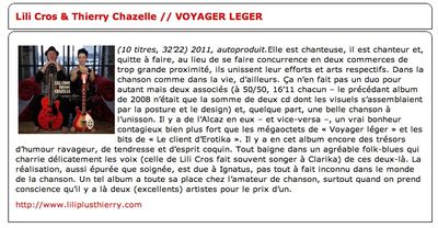 Chronique Album par Michel Kemper, 18 avril 2011