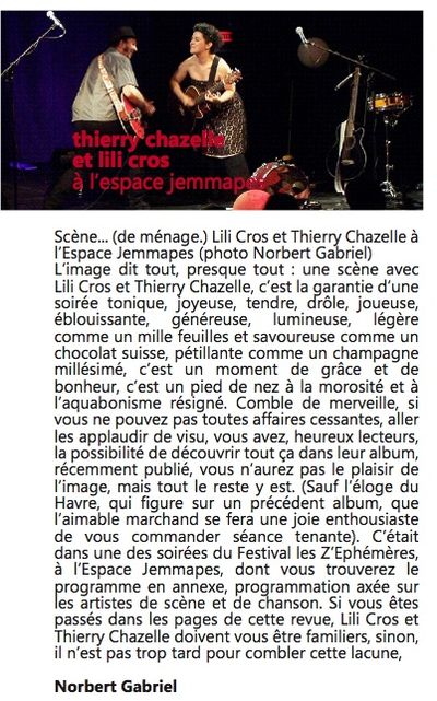Le Doigt dans l'Œil, 20 mai 2011