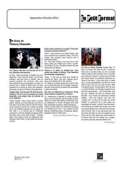 Le Petit Type, 1 septembre 2011
