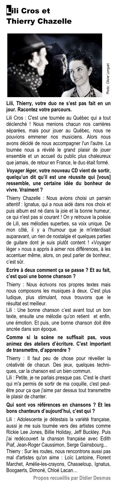 Petit Format, 1 septembre 2011