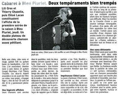 Le Télégramme, 27 septembre 2011