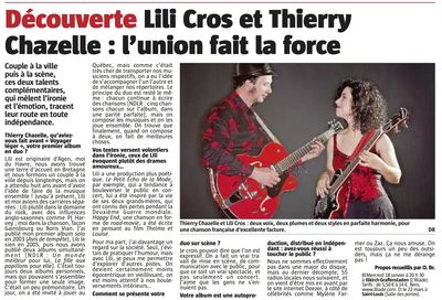 L'Alsace, 16 janvier 2012