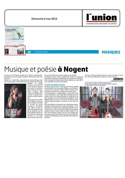 L'Union, 6 mai 2012