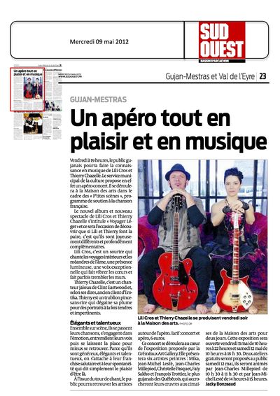 Sud Ouest, 9 mai 2012