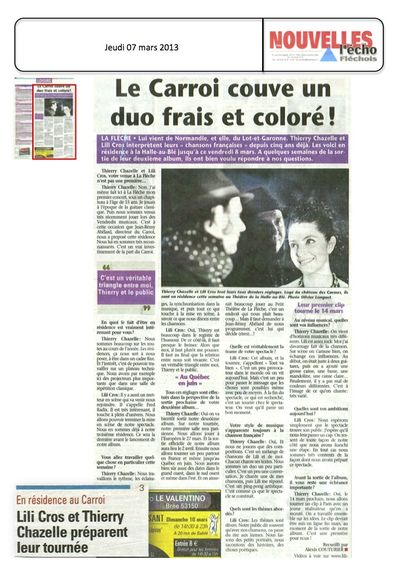 Les Nouvelles de Sablé, 7 mars 2013