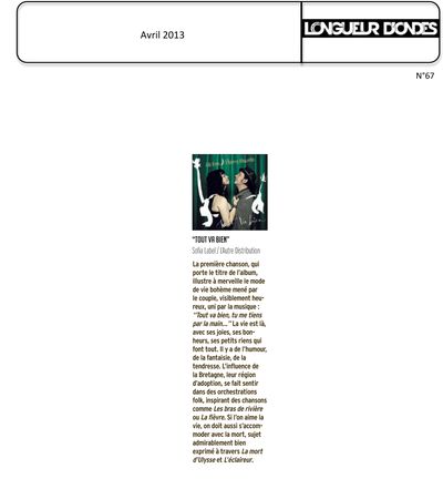 Longueur d'Ondes, 3 avril 2013