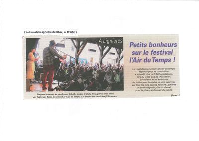 L'Information Agricole du Cher, 17 mai 2013