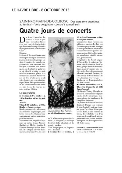 Le Havre Libre, 8 septembre 2013