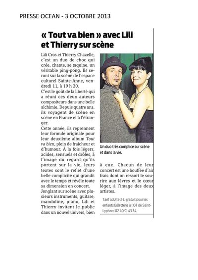 presse ocean, 3 novembre 2013