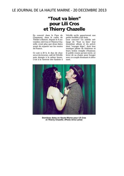 Le Journal de la Haute-Marne, 20 décembre 2013
