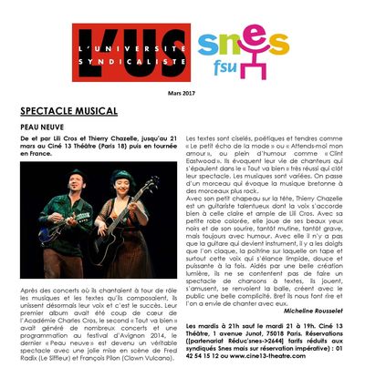 US SNES, 1 mars 2017