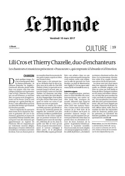 Le Monde, 10 mars 2017