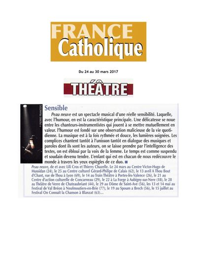 France Catholique, 30 mars 2017