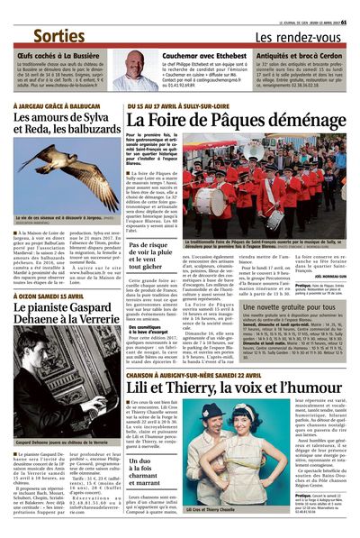 Le Journal de Gien, 17 avril 2017