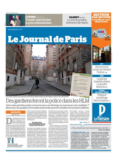 Le Parisien, 19 décembre 2017