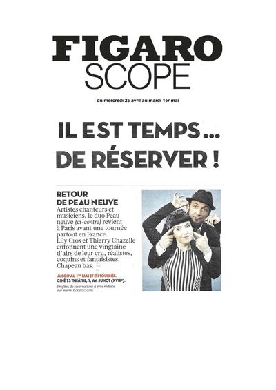 Le Figaroscope, 28 avril 2018