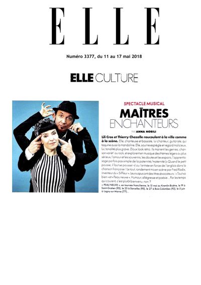 Elle, 10 mai 2018