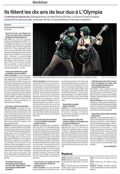 Ouest France, 5 mai 2019