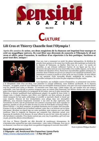 Sensitif Magazine, 6 mai 2019