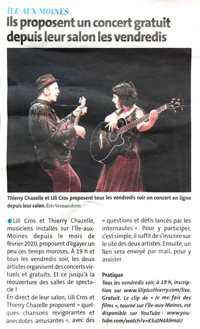 Le Télégramme, 10 mars 2021