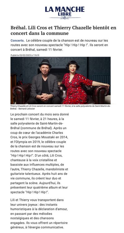 La Manche Libre, 11 février 2023